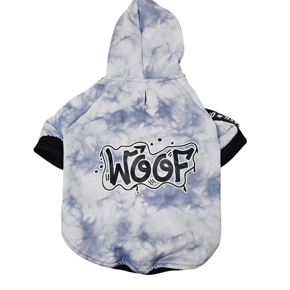 NWOT Frisco Woof Tie Dye Dog Hoodie sz M - Picture 5 of 5